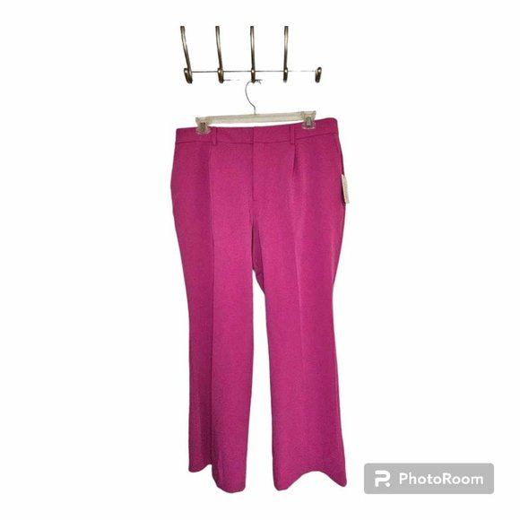 NWT Eloquii Pants Fuxia Size 16 - Picture 3 of 12